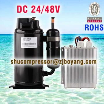 Solar power air conditioner of Rolling Piston Typed Rotary Bldc 24/48volt compressor